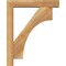 Ekena Millwork Westlake Block Rough Sawn Bracket w/ Offset Brace, Western Red Cedar, 4"W x 16"D x 20"H BKT0402X16X20WTL05RWR - alternate 4